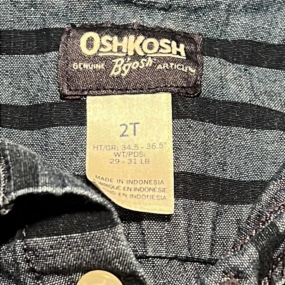 Osh Kosh BGosh Boys Toddler Long Sleeve Button Down 2T